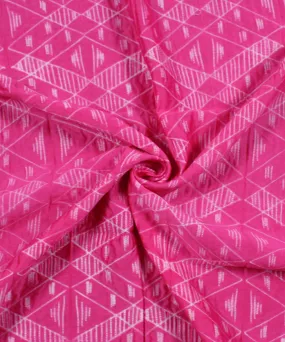 2.5 m Pink tie dye cotton silk shibori kurta material