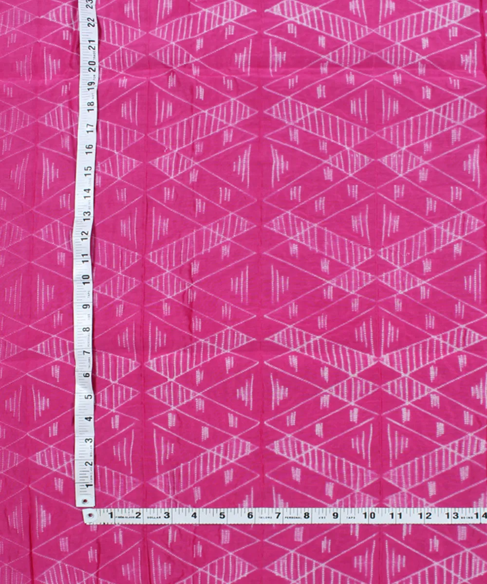 2.5 m Pink tie dye cotton silk shibori kurta material