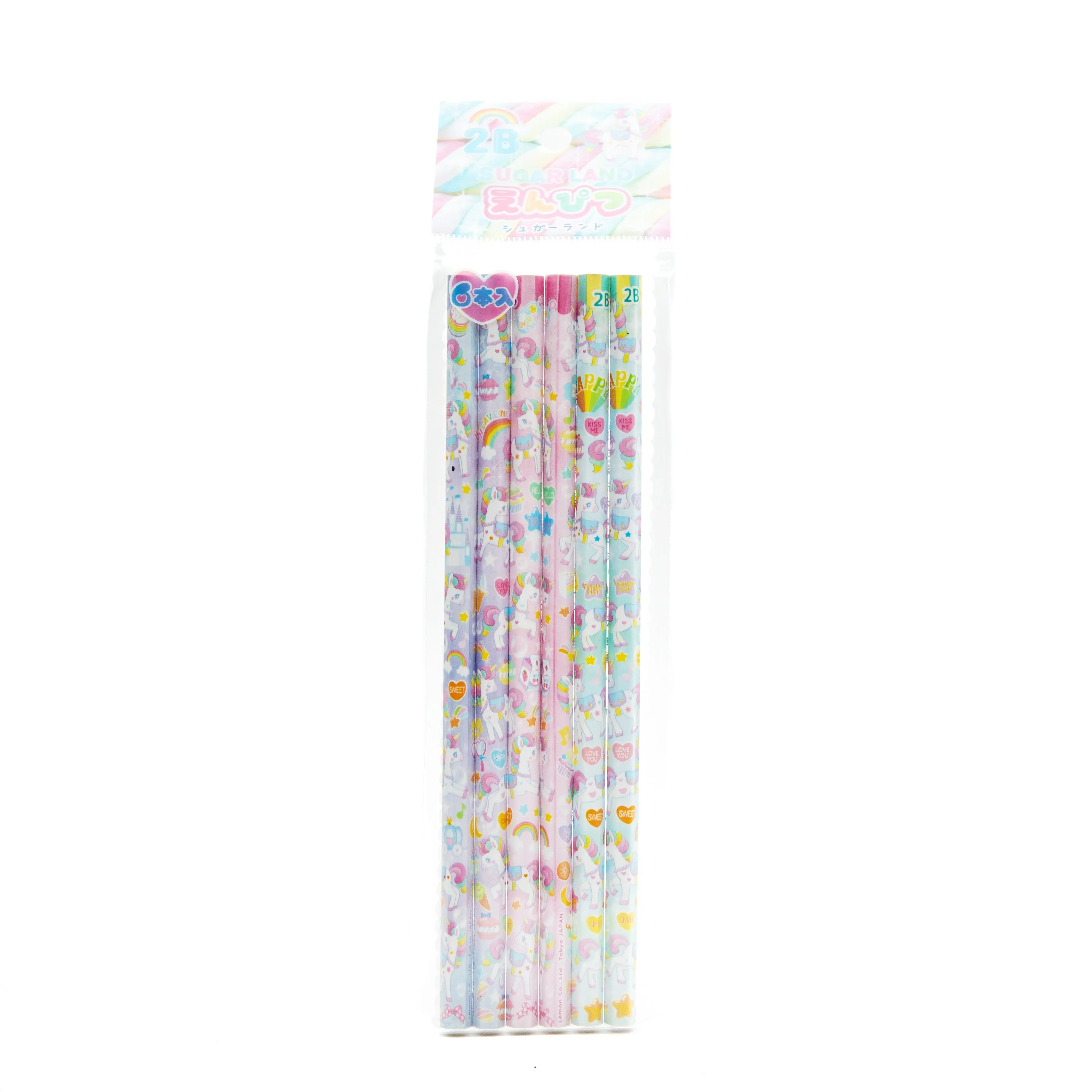 2B Sugar Land Unicorn Pencils (6pcs)