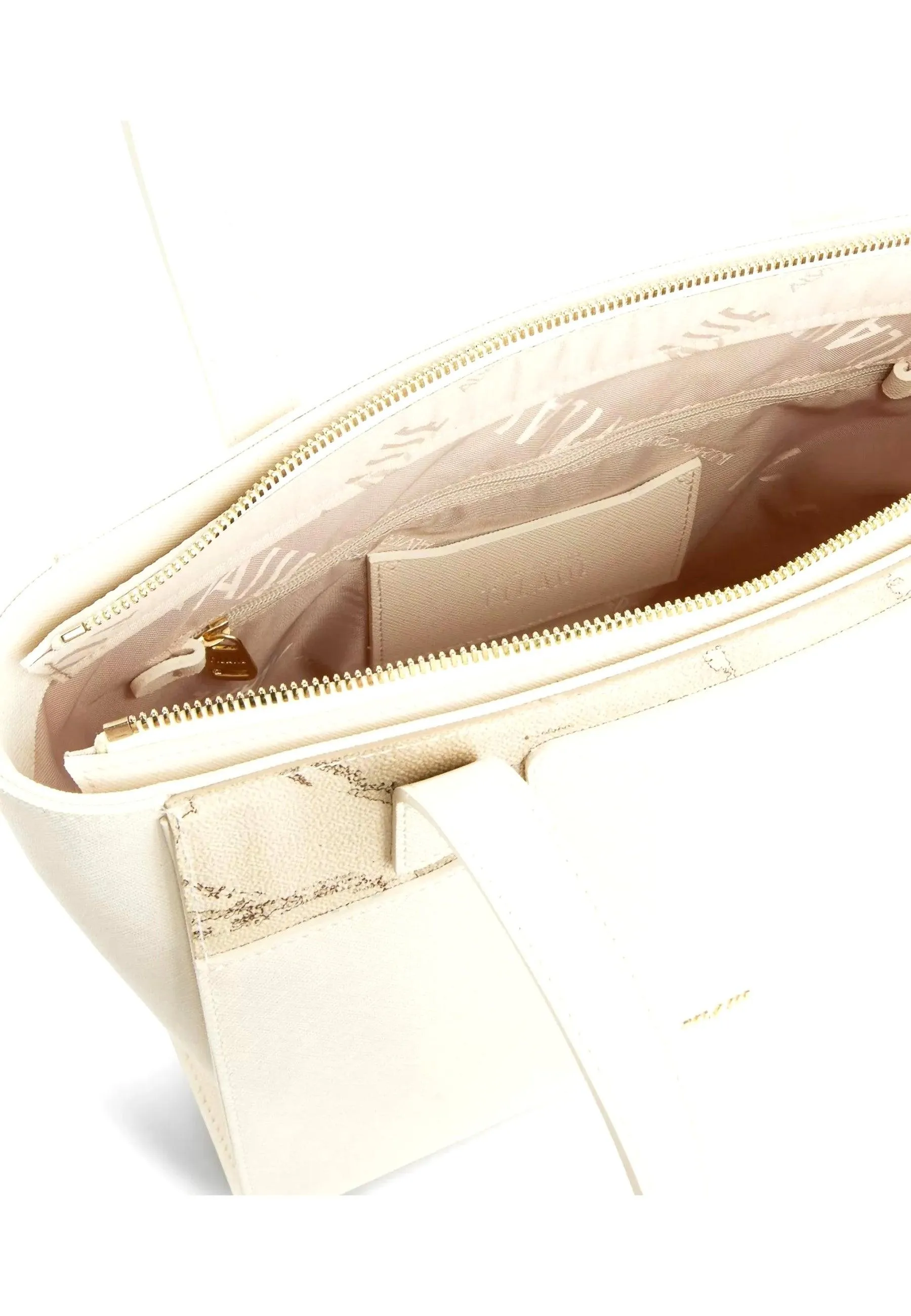 ALVIERO MARTINI 1° CLASSE Borsa Shopping White Cotton GU90-S407