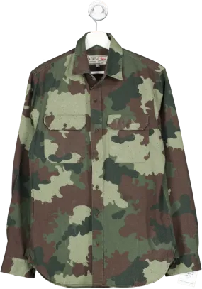 Aubin Green Cotton Camo Worker Jacket UK S