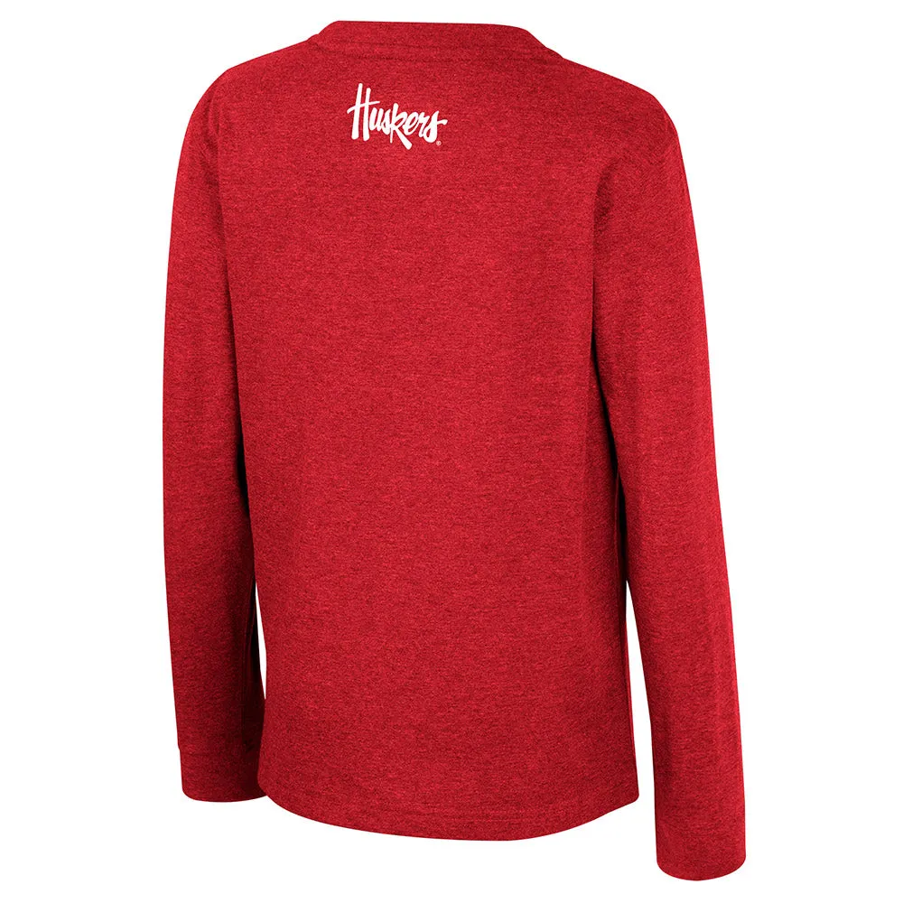 Boys' Nebraska Huskers Youth Schnelby Long Sleeve T-Shirt