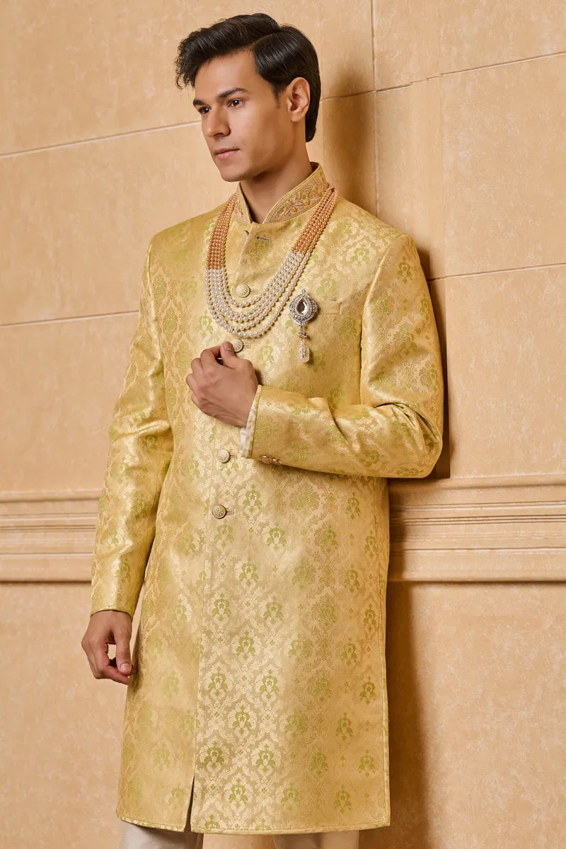 Brocade Indo With Zardozi Embroidery