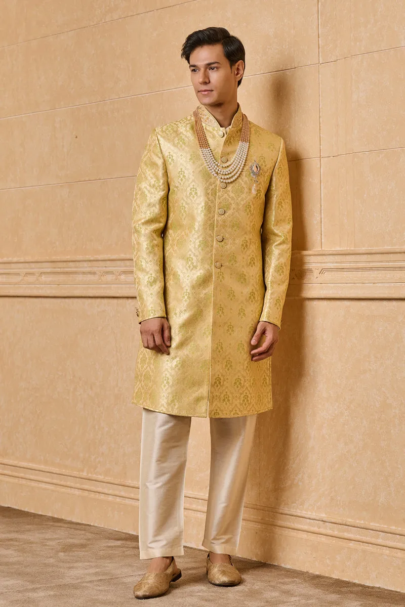 Brocade Indo With Zardozi Embroidery