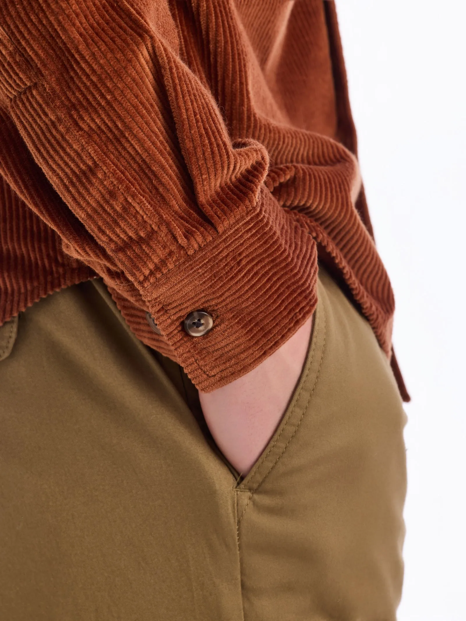 Brown Corduroy Over Shirt