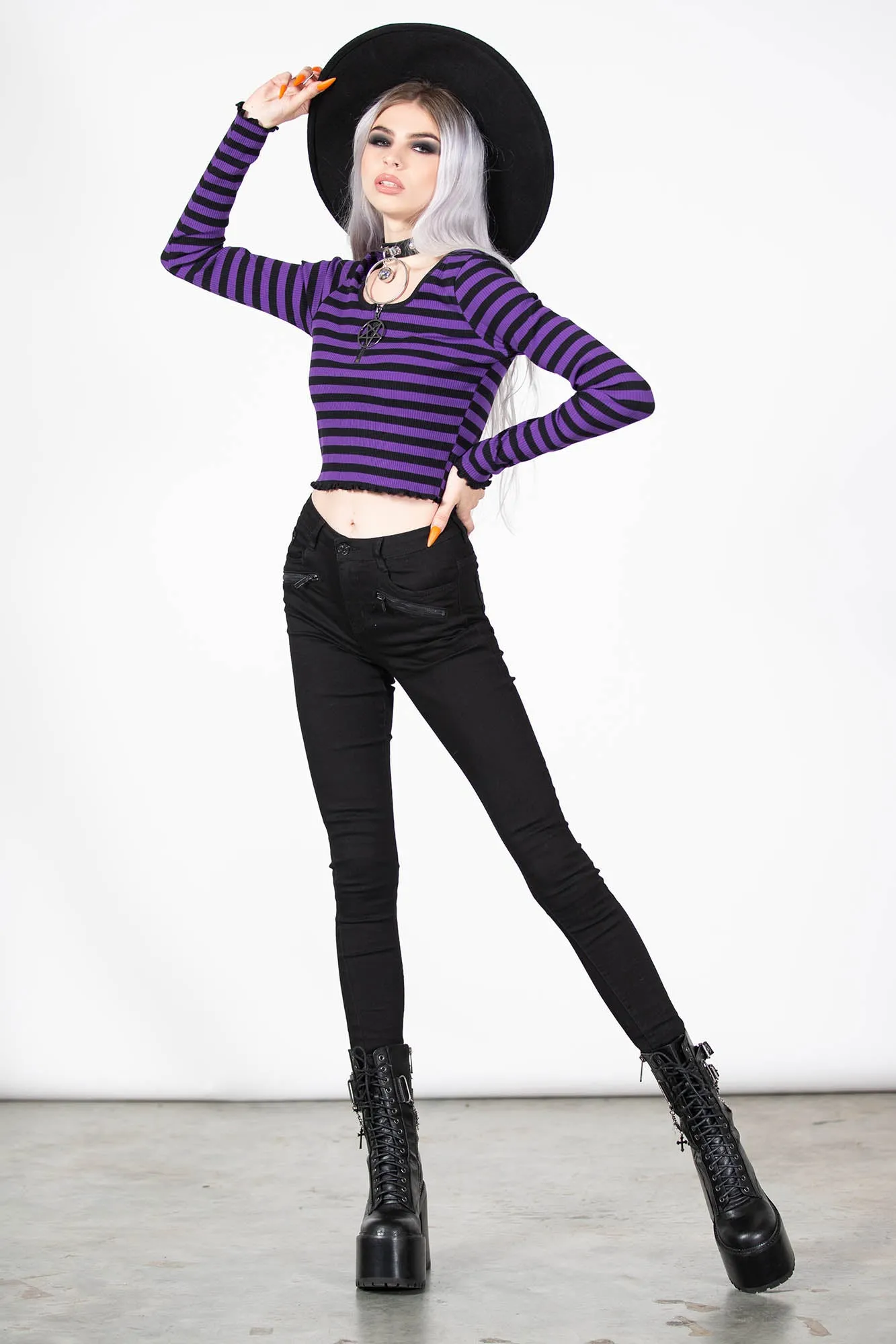 Chimera Long Sleeve Top [PURPLE]