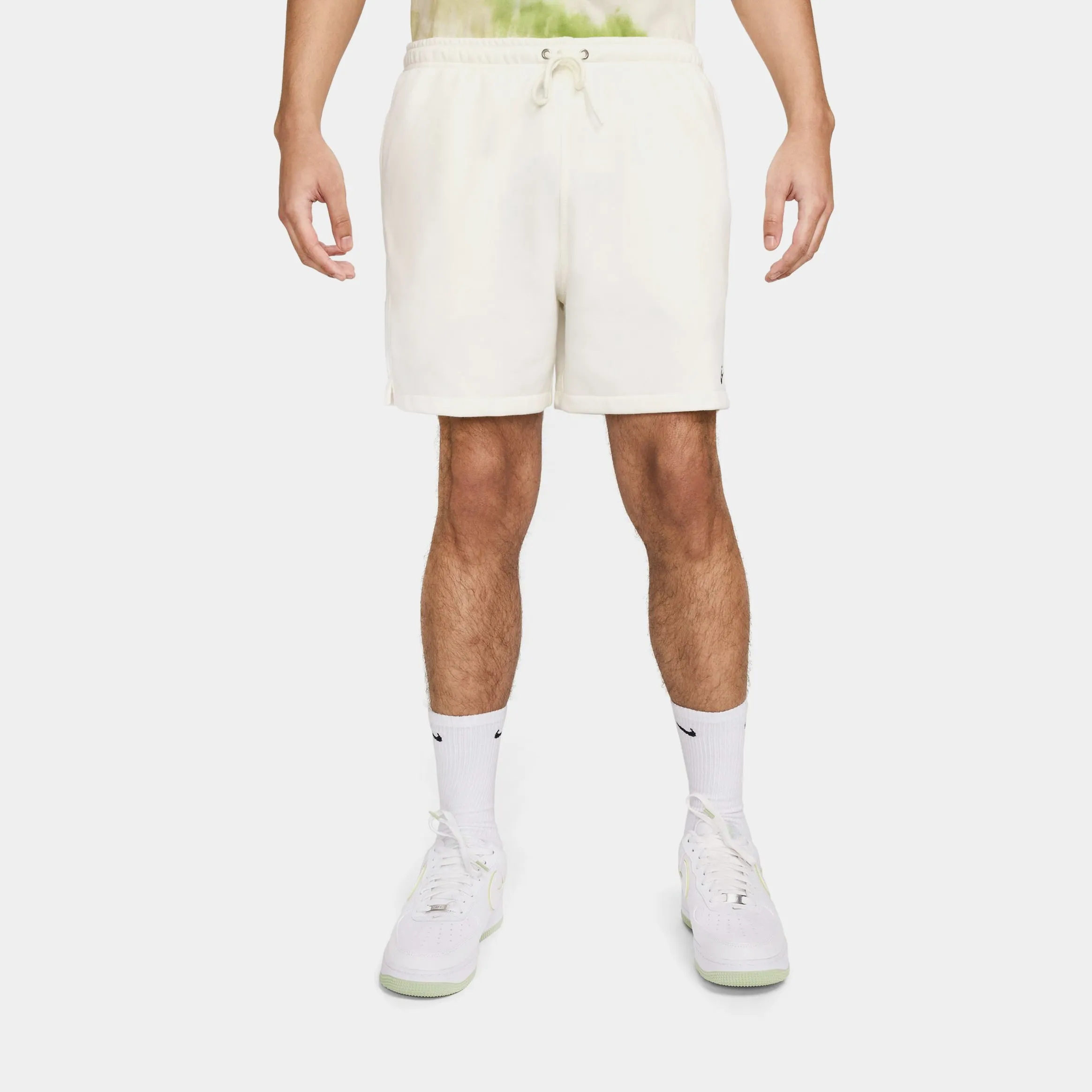 Club French Terry Flow Mens Shorts (Beige)