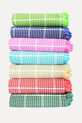 Daffodil - Mini Checked 100% Cotton Colour Towels | Uathayam