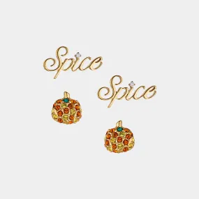 FALLING PUMPKIN SPICE SET OF EARRINGS