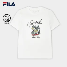 FILA CORE LIFESTYLE HERITAGE Women Short Sleeve T-shirt (White)