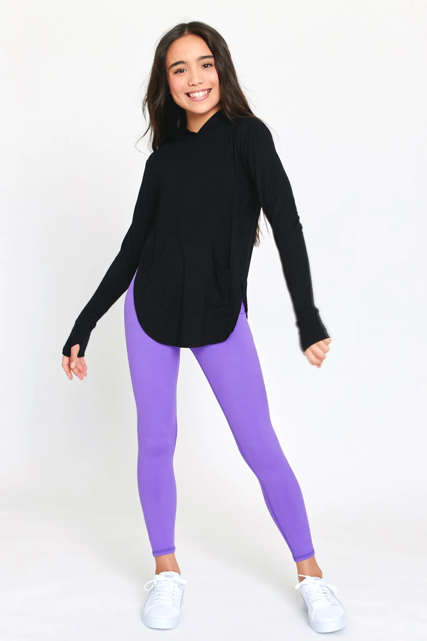 Girls TLC Leggings in Electric Purple