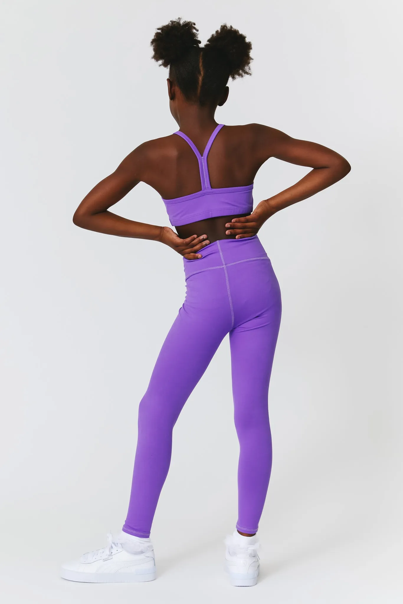 Girls TLC Leggings in Electric Purple