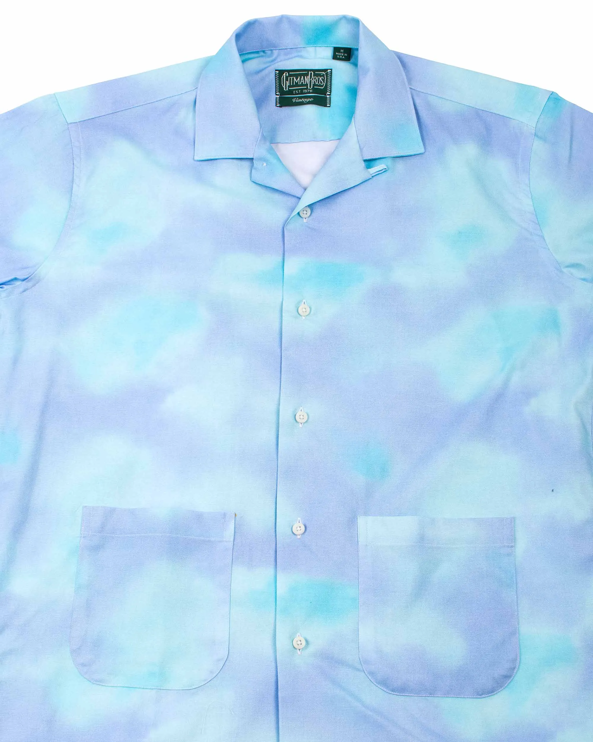 Gitman Vintage Bros. Blue Cotton Candy Oxford Beach Shirt