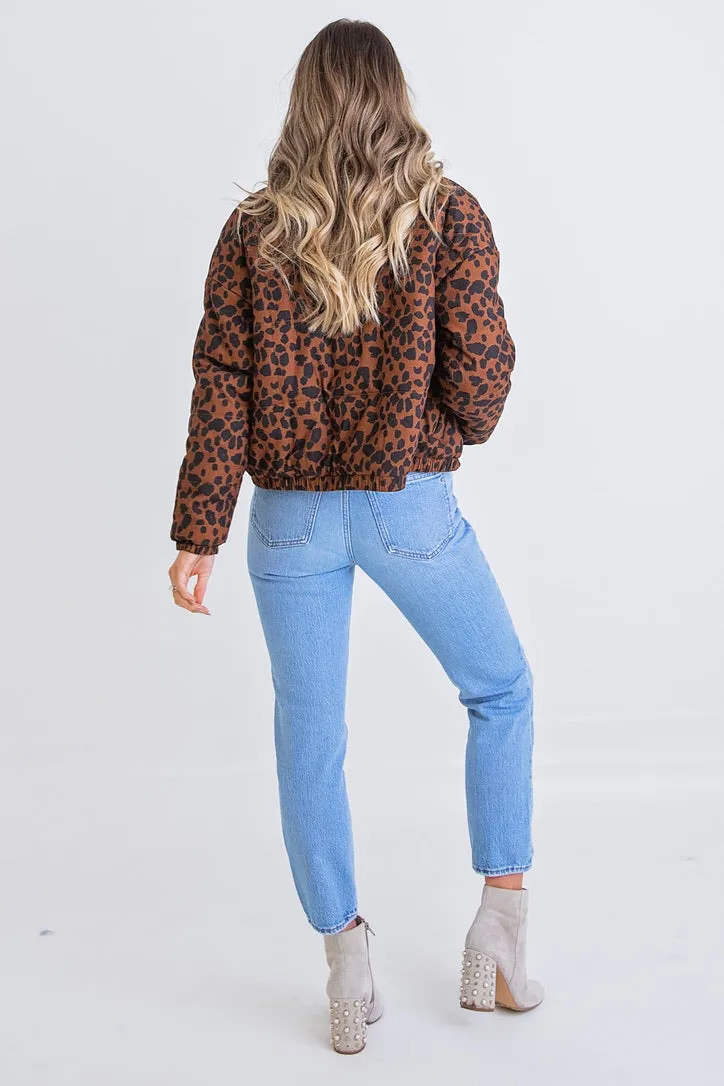 Leopard Puffer Jacket