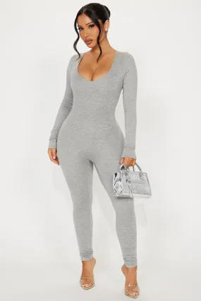 Maiya Jumpsuit - Heather Grey