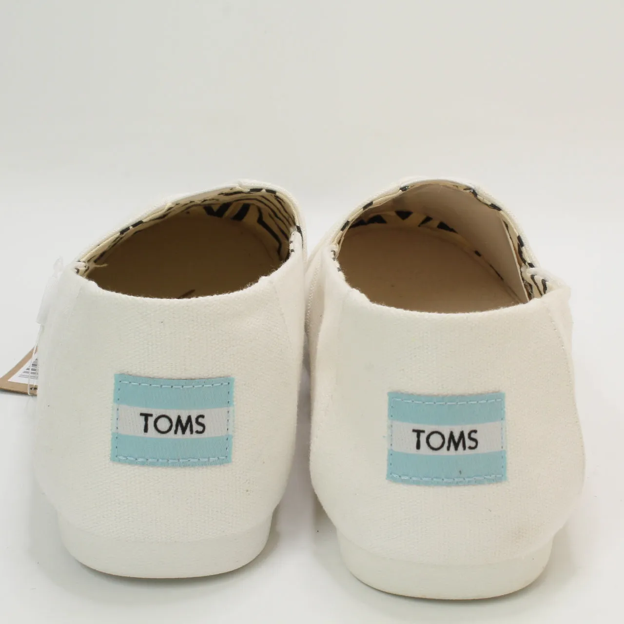 Mens Toms Classic Alpargata White Recycled Cotton Canvas Uk Size 8