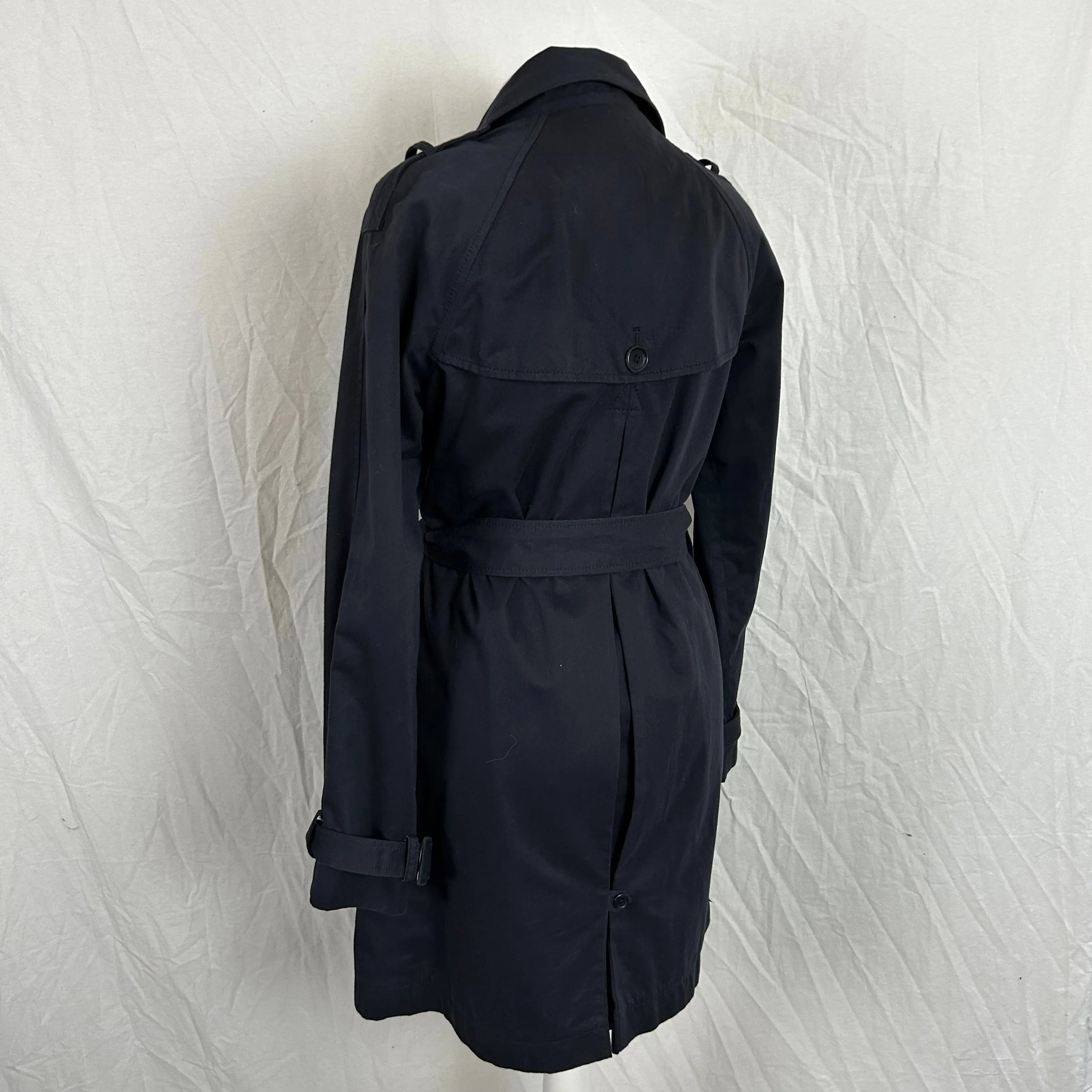 Paul & Joe Sister Navy Cotton Trench Coat XS