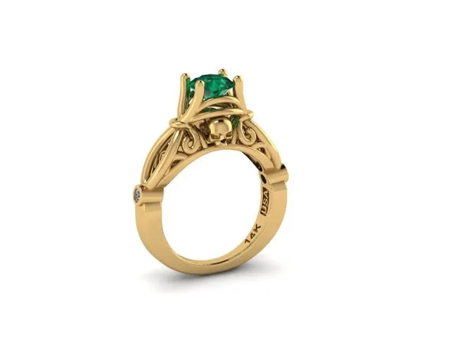 Secret Skull Engagement Ring-UDINC0425