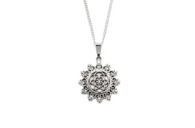 Silver Seed of Life Mandala Necklace #N51