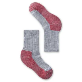 Smartwool Light Grey Striped Hike Light Cushion Crew Sock