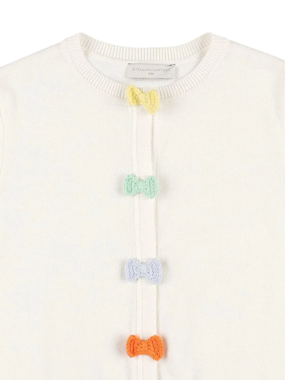 STELLA MCCARTNEY KIDS Cotton Blend Cardigan with Bows