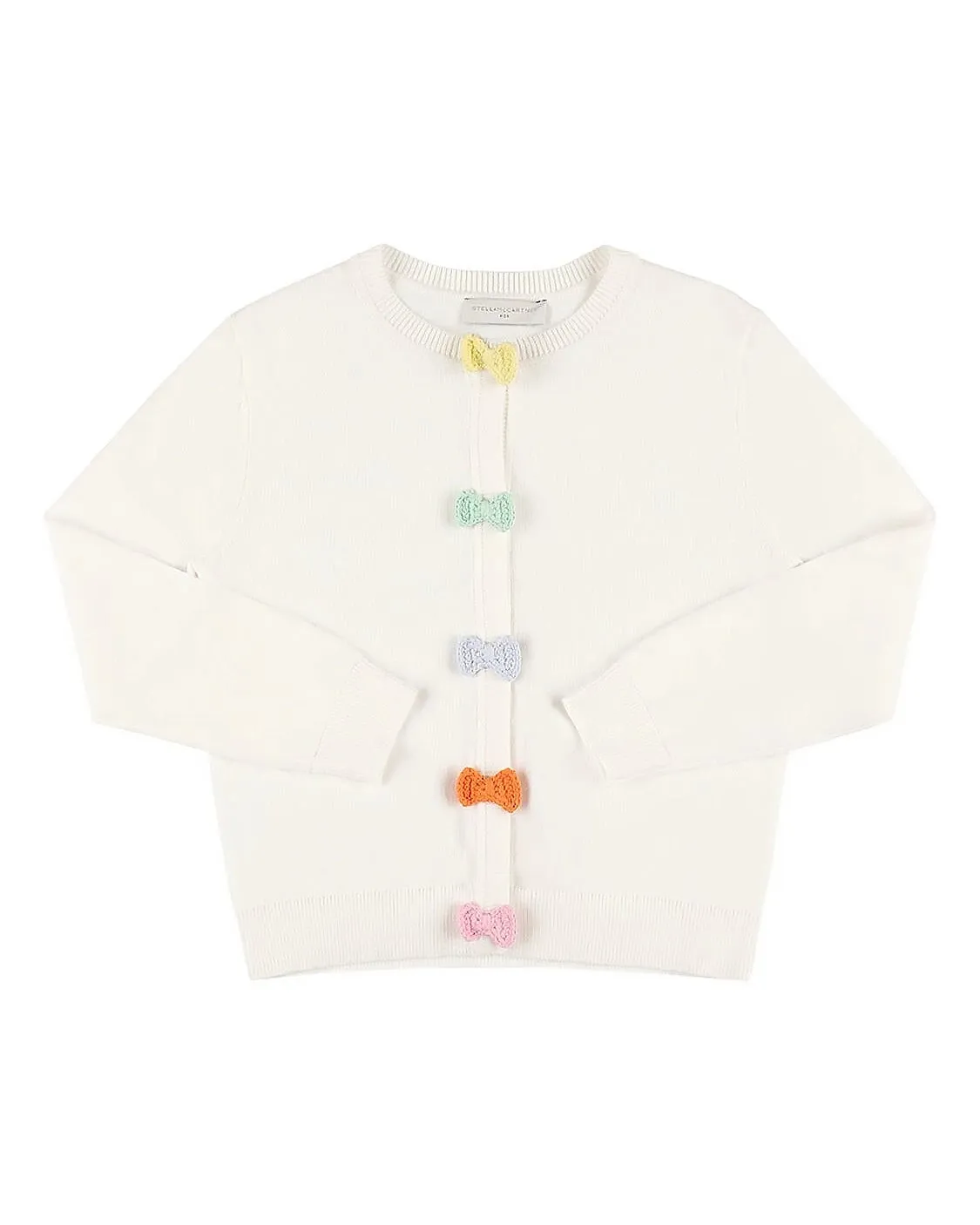 STELLA MCCARTNEY KIDS Cotton Blend Cardigan with Bows