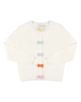 STELLA MCCARTNEY KIDS Cotton Blend Cardigan with Bows