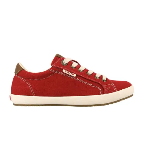 Taos Star Burst Sneaker (Women) - Red/Tan Canvas