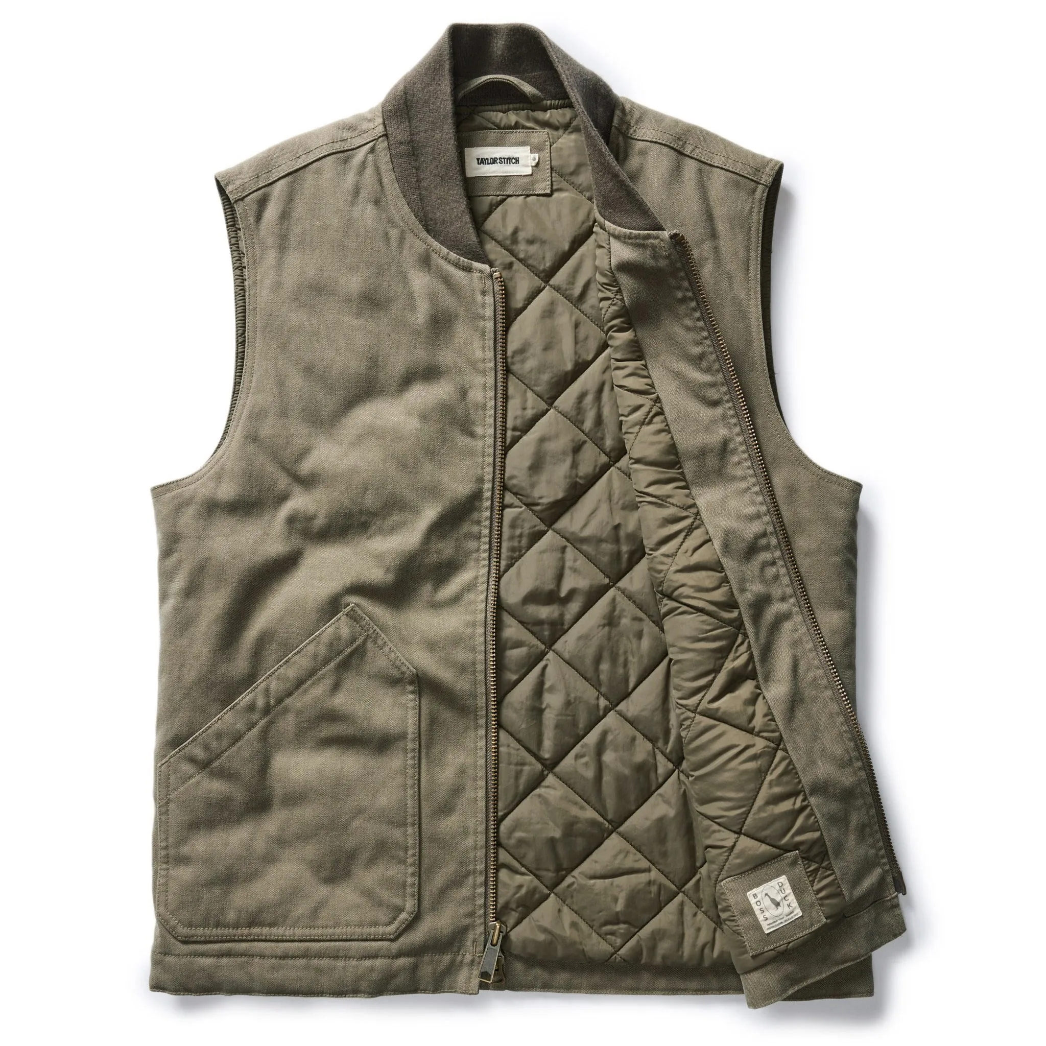 The Workhorse Vest in Stone Boss Duck