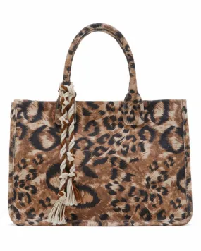 Vince Camuto Handbag ORLA TOTE NATURAL/STROKEY LEOPARD PRINTE