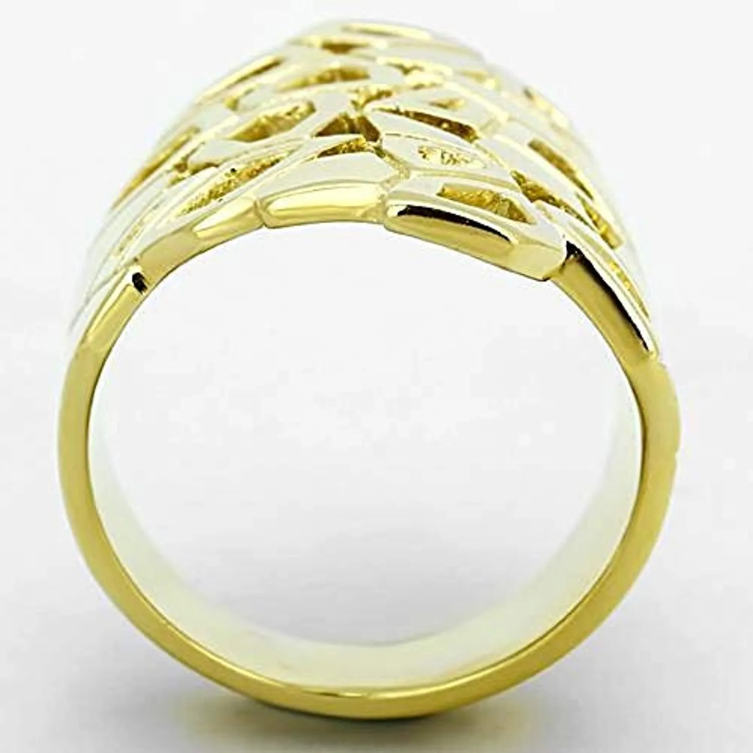 WildKlass Stainless Steel Minimalists Ring IP Gold Women