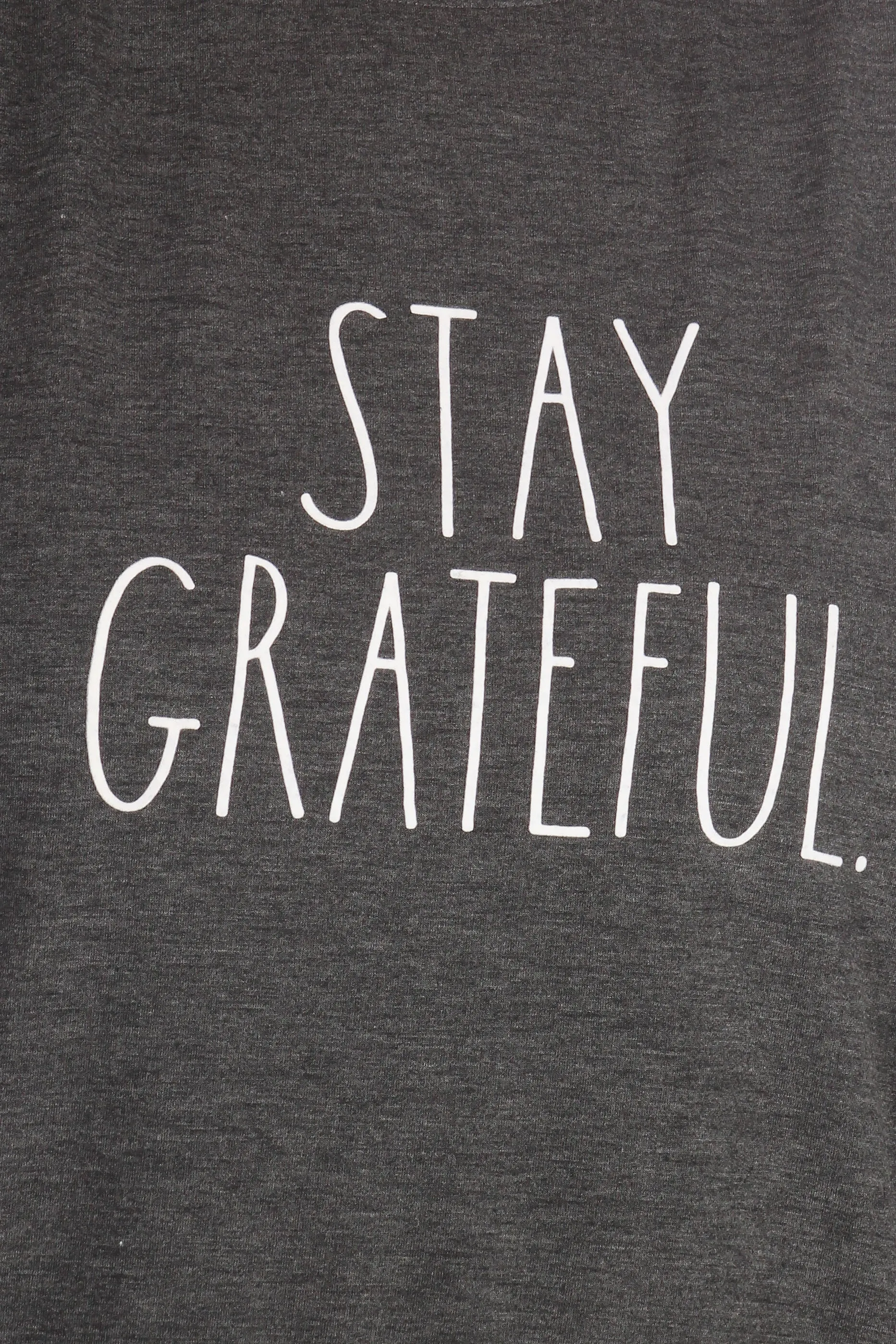 Women's "STAY GRATEFUL" Plus Size Studio Raglan Pullover Sweatshirt