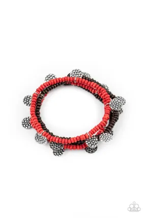 WOODnt Count It Red-Bracelet